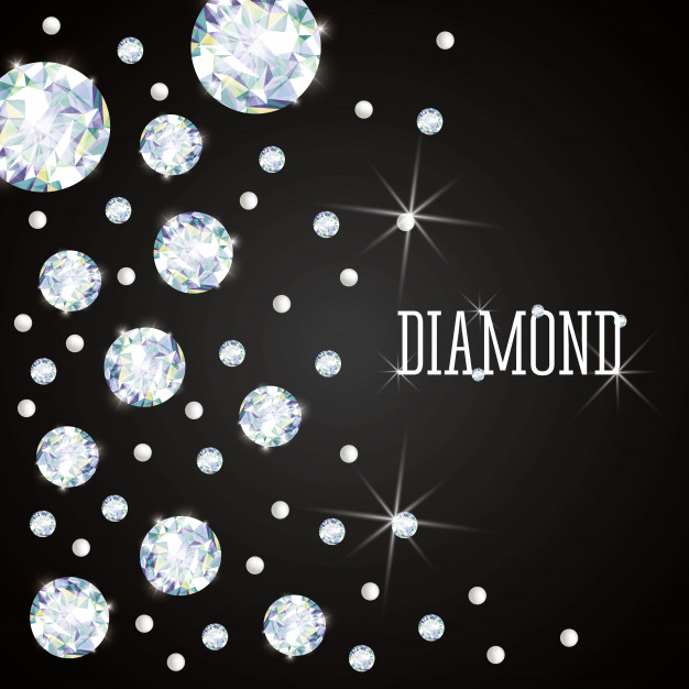 investire in diamanti - grafica con testo e disegno di diamanti